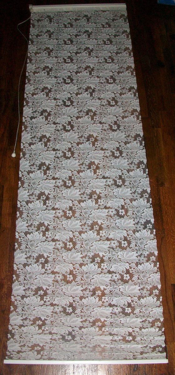 Lace Fabric Sheer Window Shade Accordian Blinds 20 3 4 x 73 1 4 20X73 