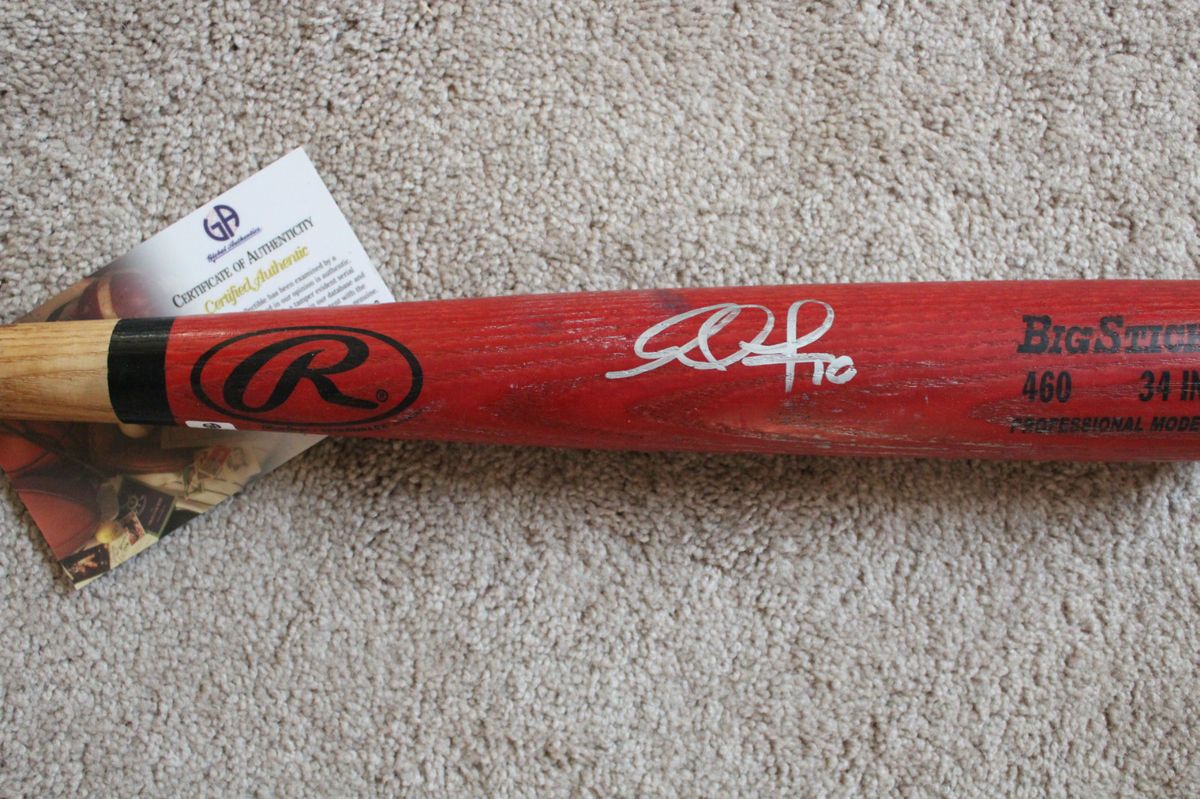 Adam Jones Signed Baseball Bat Baltimore Orioles MLB