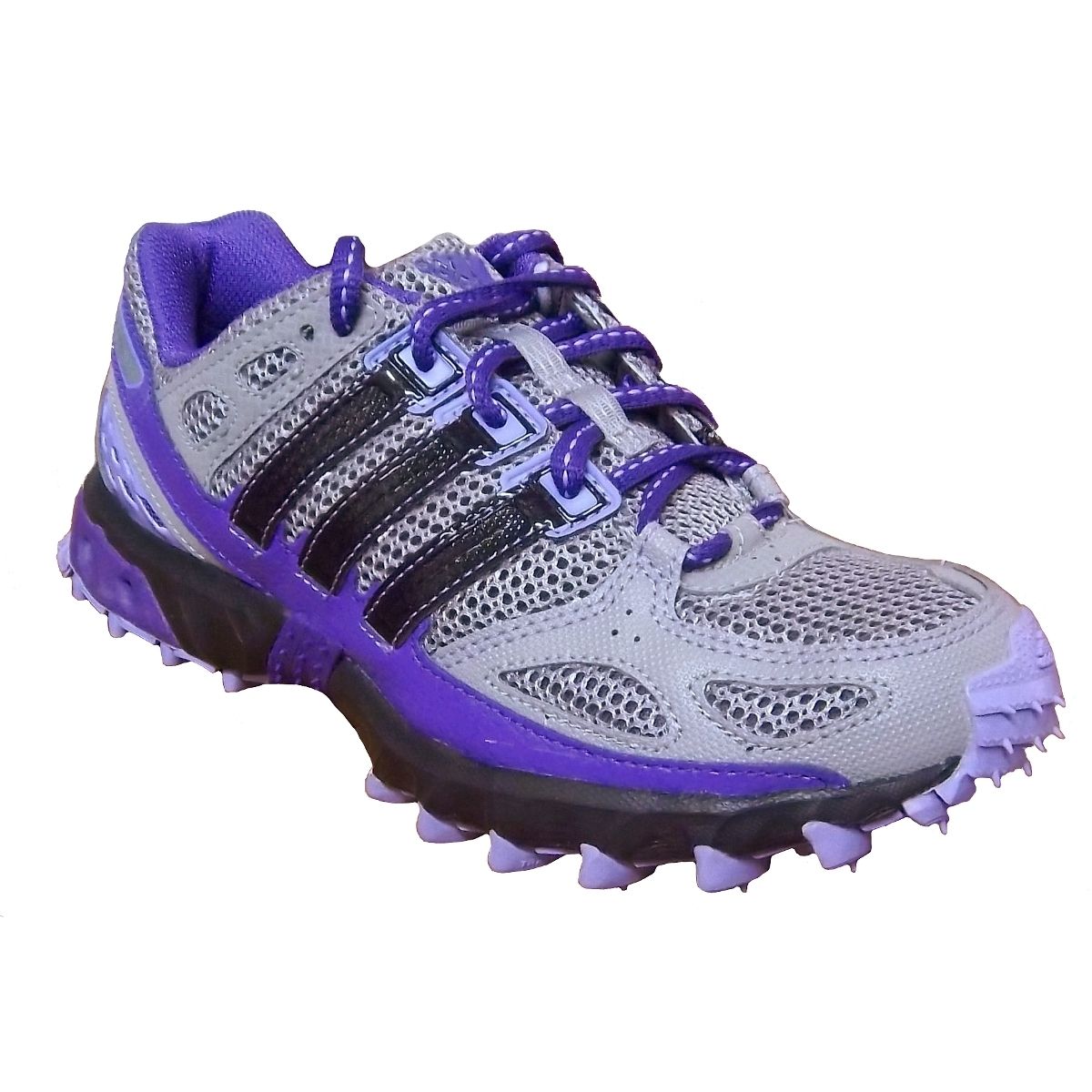 Adidas Kanadia 4 TR G56568 Womens Gray Purple Mesh Comfort Running 