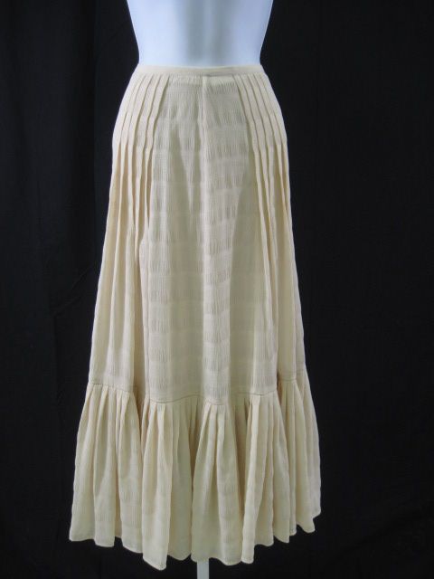 adrienne vittadini beige a line polyester skirt sz m