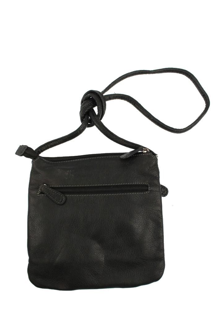 Etienne Aigner Black Textured Leather Crossbody Handbag Small BHFO 