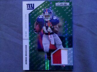 AHMAD BRADSHAW 2CLR JERSEY PATCH 99 NON AUTO 2011 ROOKIES AND STARS NY 