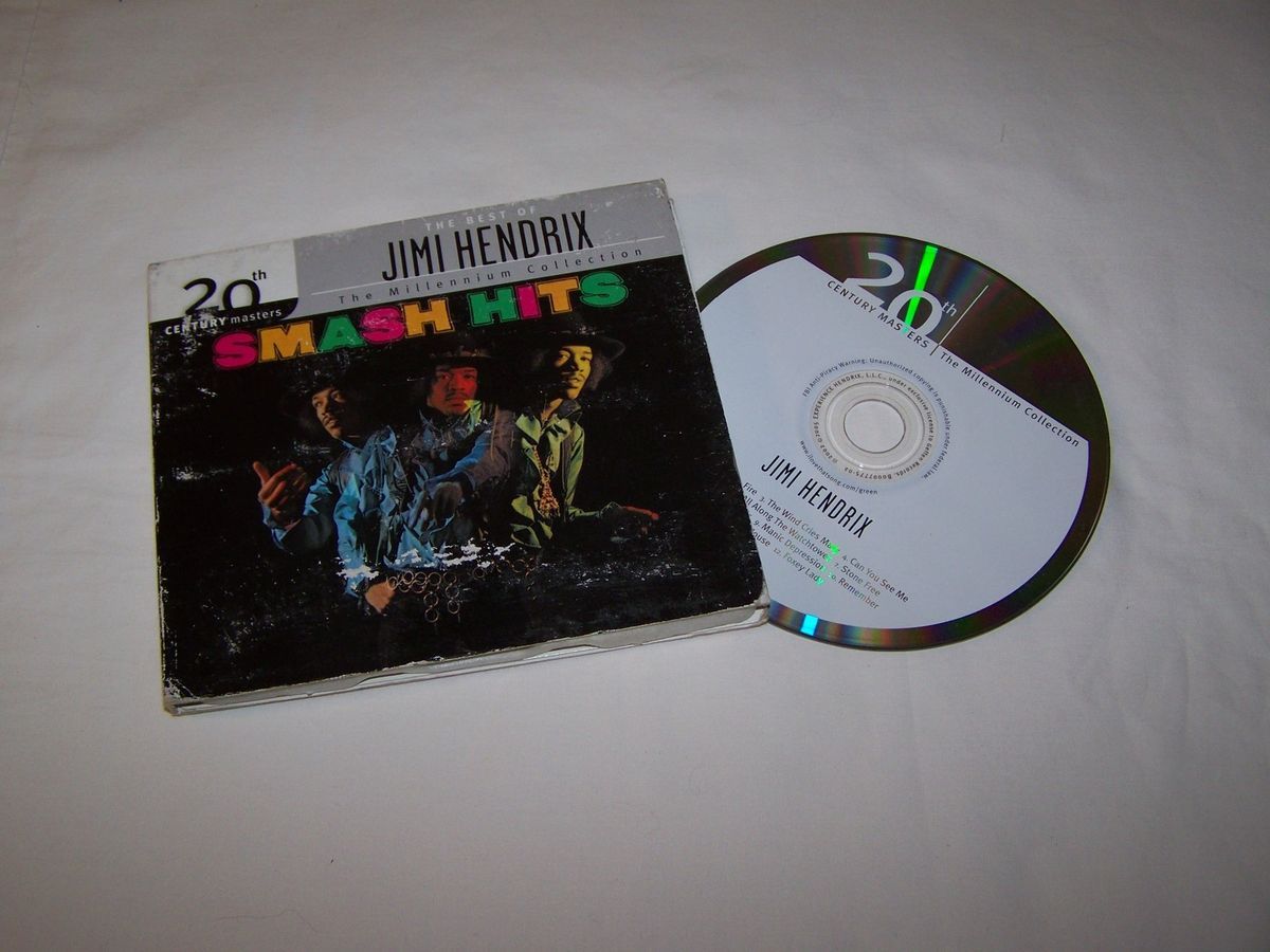 JIMI HENDRIX Smash Hits CD Hey Joe, All Along the Watchtower, Purple 