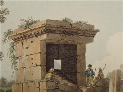 Ainslie Mayer Aquatint View Tortosa 1810 Antique Print