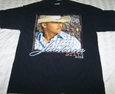 Alan Jackson Drive Tour 2002 Shirt Medium Country Music Concert Vtg 