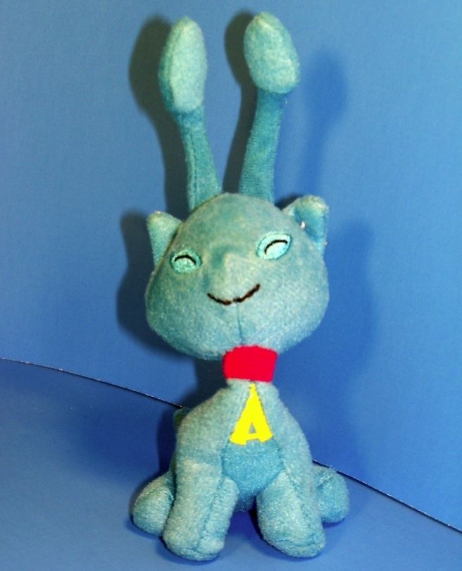 AISHA * Neopets BLUE Cat Kitten Plush 2004 McDonalds McD 5 Toy