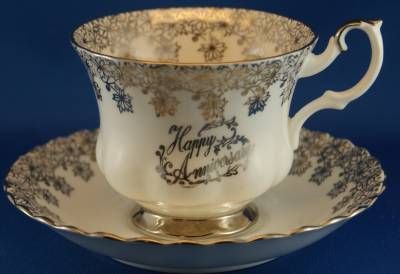 Royal Albert Happy Anniversary Cup Saucer