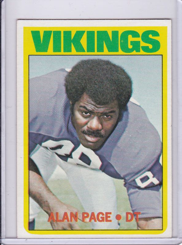 1972 Topps 300 Alan Page Vikings HOF High Number