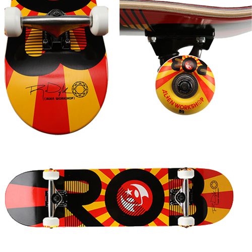 Alien Workshop AWS Rob Dyrdek Rising Red Complete Skateboard 7 75 