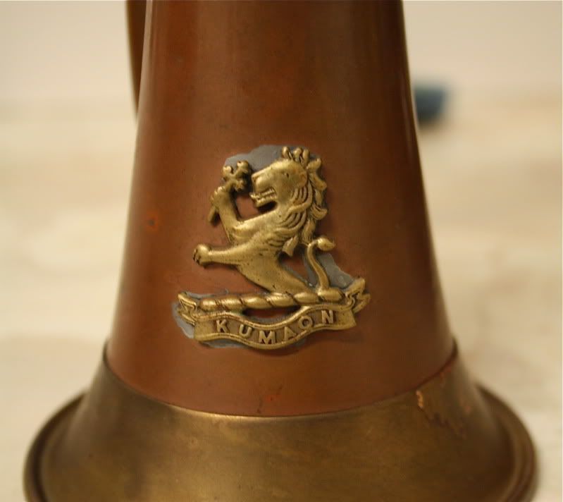 Kumaon Regiment Indian Antique Military Bugle Early 20th Century 