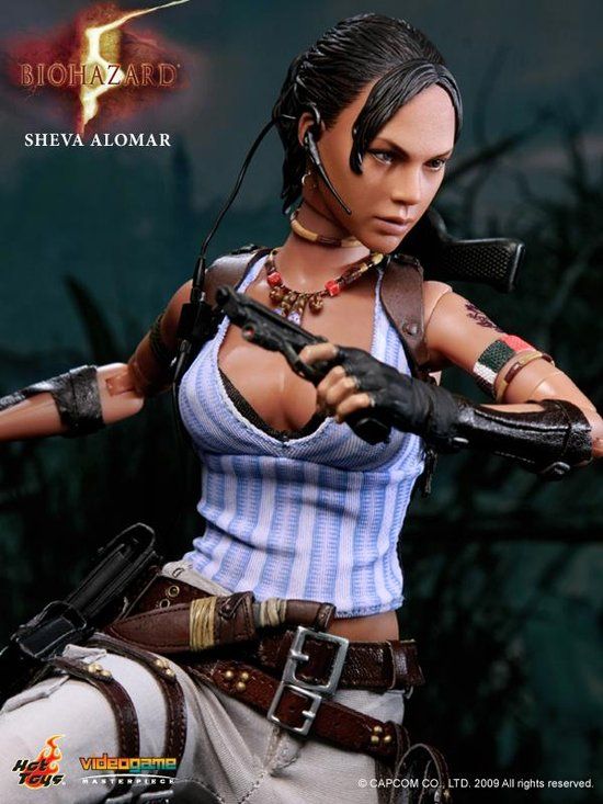 RARE Hot Toys 12 Biohazard 5 Sheva Alomar Bsaa Ver 1 6 Action Figure 