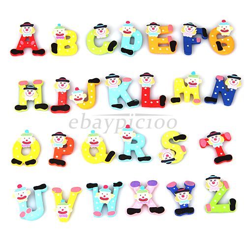   Magnetic Magnet 26 Alphabet Letters Learning Educational Toy