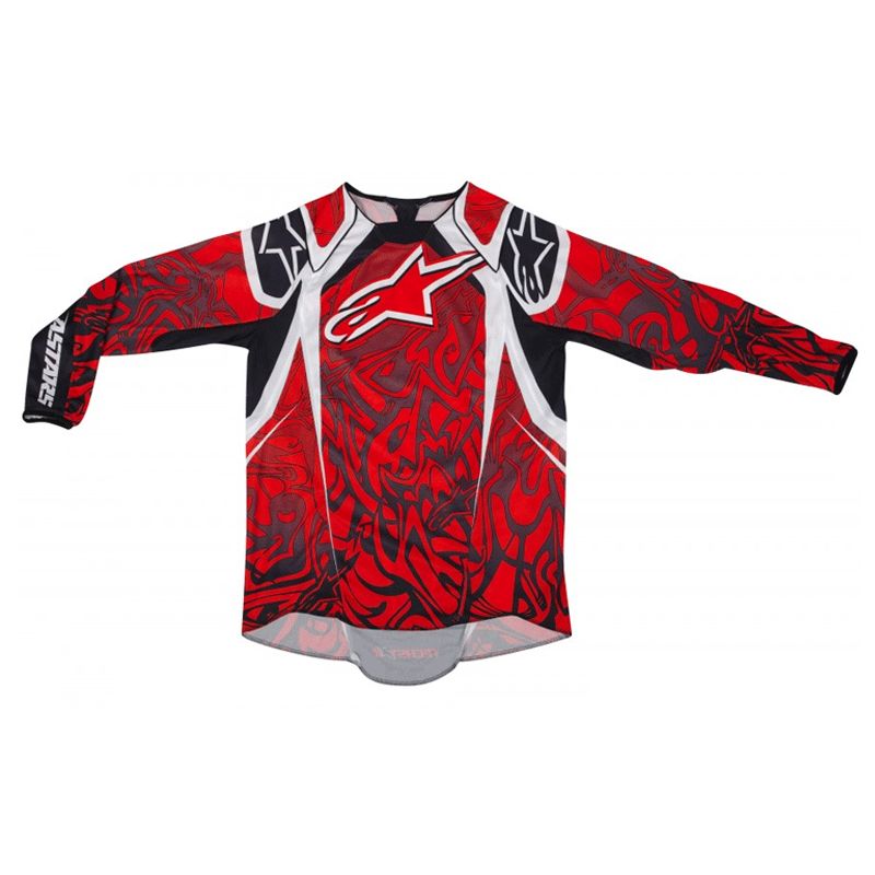 Alpinestars Techstar L s Motocross DH Jersey Red s 2011 RRP £42 99 