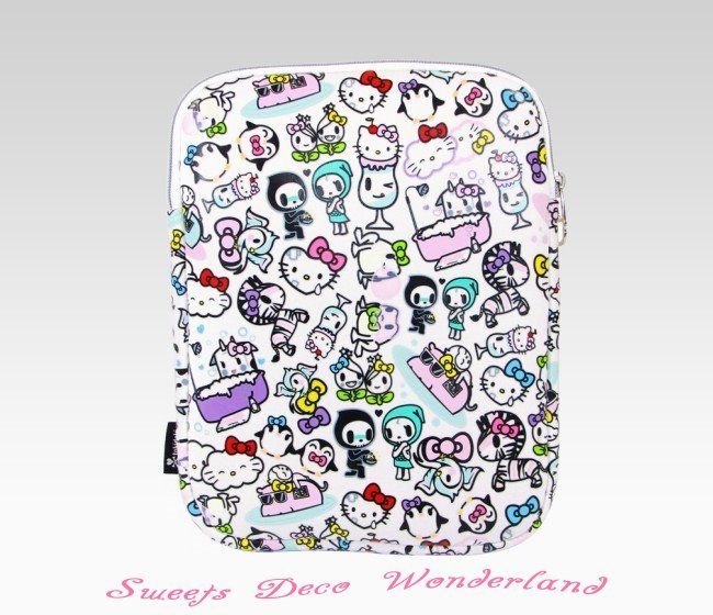 100% AUTH TOKIDOKI x HELLO KITTY LIMITED EDITION IPAD SLEEVE SOFT CASE 