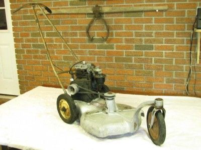   Power Hainke Push Lawn Mower Aluminum Deck Clinton Engine