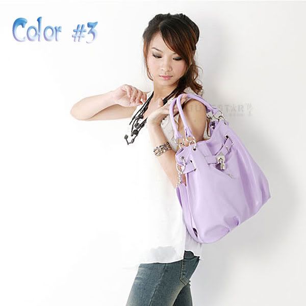 SIMITTER New Fashion Lady Simple Handbag Shoulder Bag PU Leather 4 