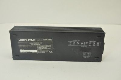 alpine ktp 445u car amplifier see pictures