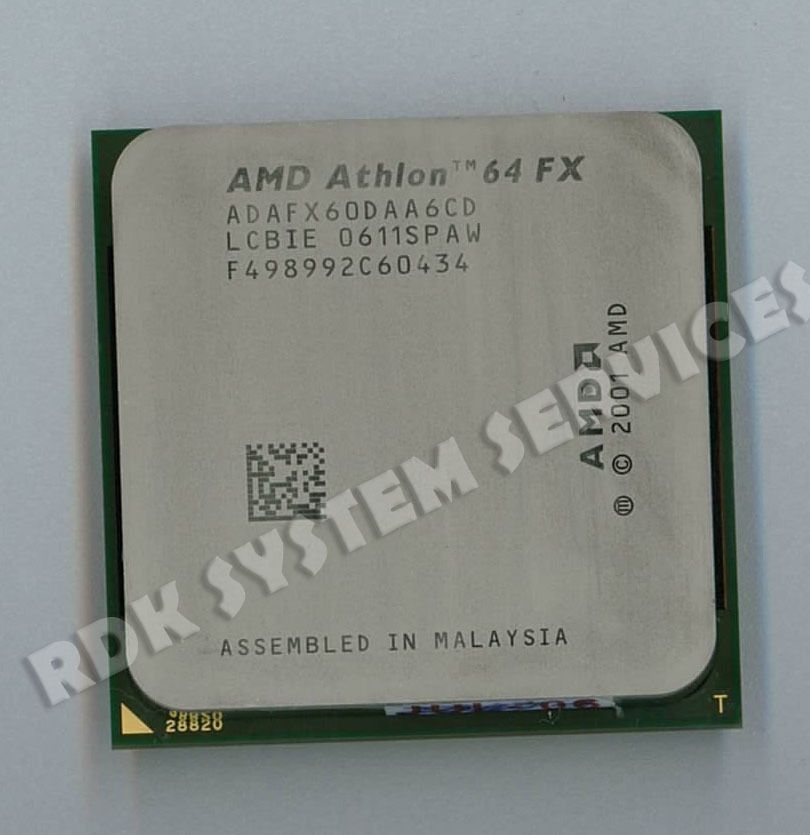 AMD Athlon 64 FX Dual Core 2 6GHz 2MB socket 939 CPU ADAFX60DAA6CD 