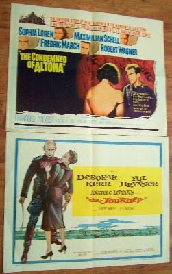 THE CONDEMNED OF ALTONA (1963) Ex condition ==+== THE JOURNEY (1958 