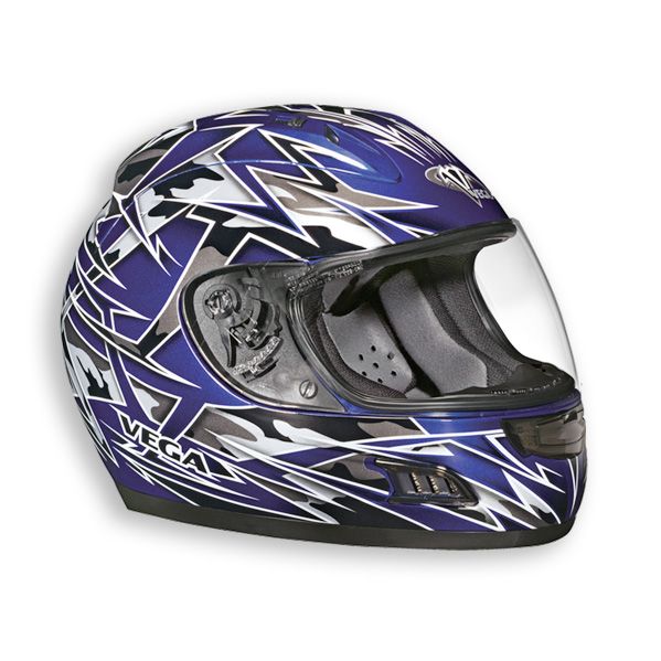 Vega Altura Havoc Motorcycle Street Bike Full Face Sport Bike Helmet 