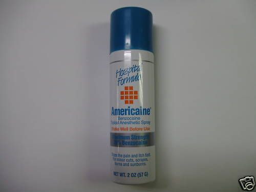 Americaine Topical Anesthetic Spray 2oz Benzocaine