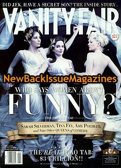 Vanity Fair 4 08 Tina Fey Amy Poehler Sarah Silverman