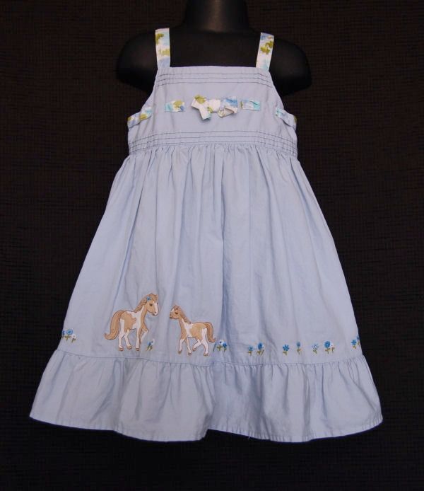 Gymboree Malibu Cowgirl Kid Girl Horse Pony Dress 3T