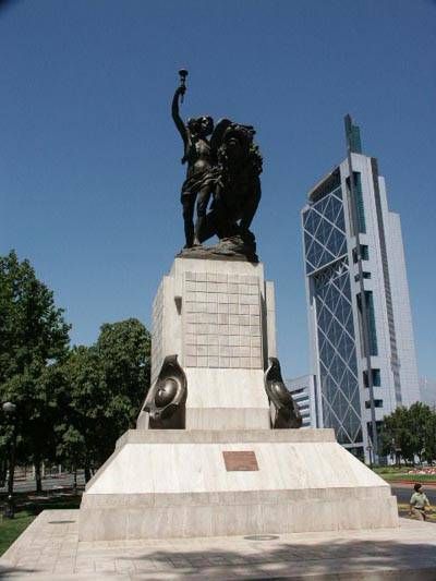 Bernardo OHiggins Monument ,Plaza de Armas de Chillán, Chile .