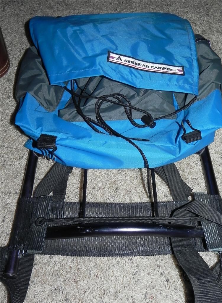 American Camper External Metal Frame Hiking Backpack Climbing Camping 