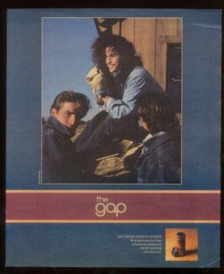 1986 Andie MacDowell Photo The Gap Fashion Print Ad 2