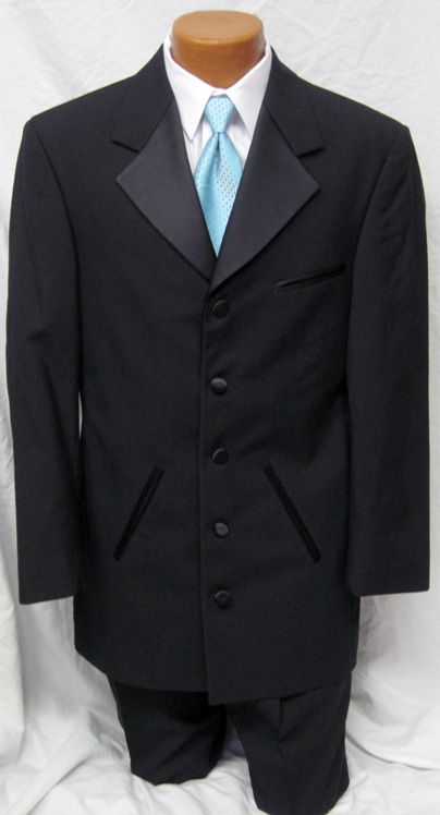 Mens Black Andrew Fezza Cannes Tuxedo Jacket All Sizes