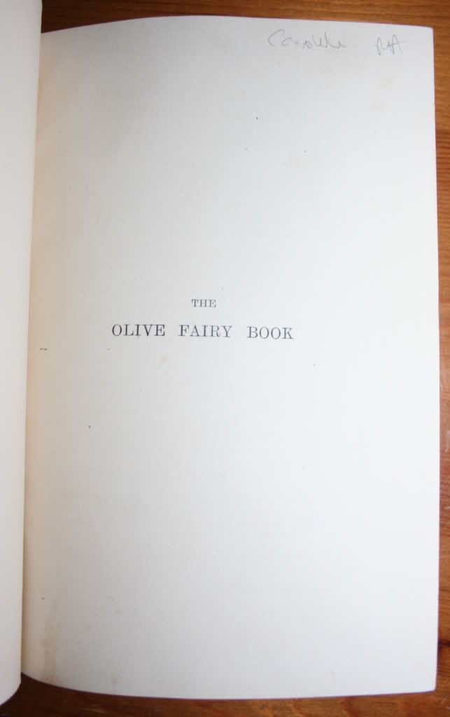 1907 The Olive Fairy Book Andrew Lang 8 Coloured Plates Full Calf 