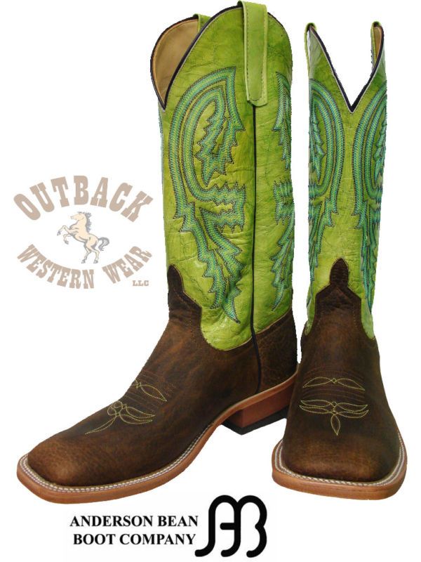 Anderson Bean Mens Brown Kiwi Cowboy Boots S1093
