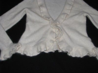 Jillian Jones Womens Angora Rabbit Hair Cardigan Sweater Size Small 