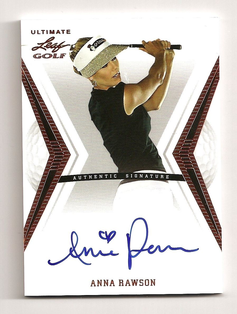 2012 Leaf Ultimate Anna Rawson Auto Base on Card Autograph