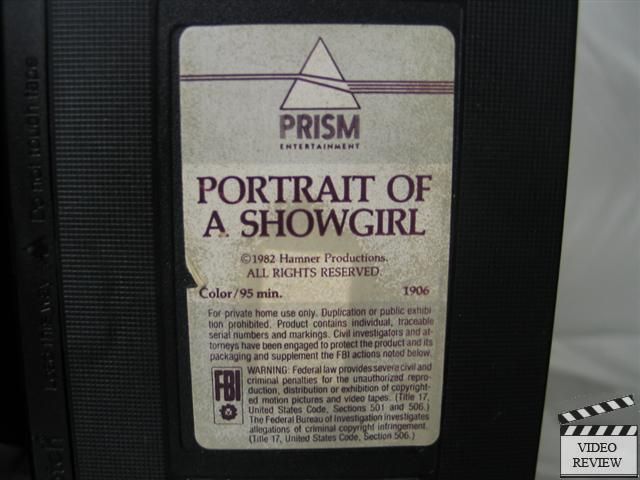 Portrait Of A Showgirl VHS Leslie Ann Warren