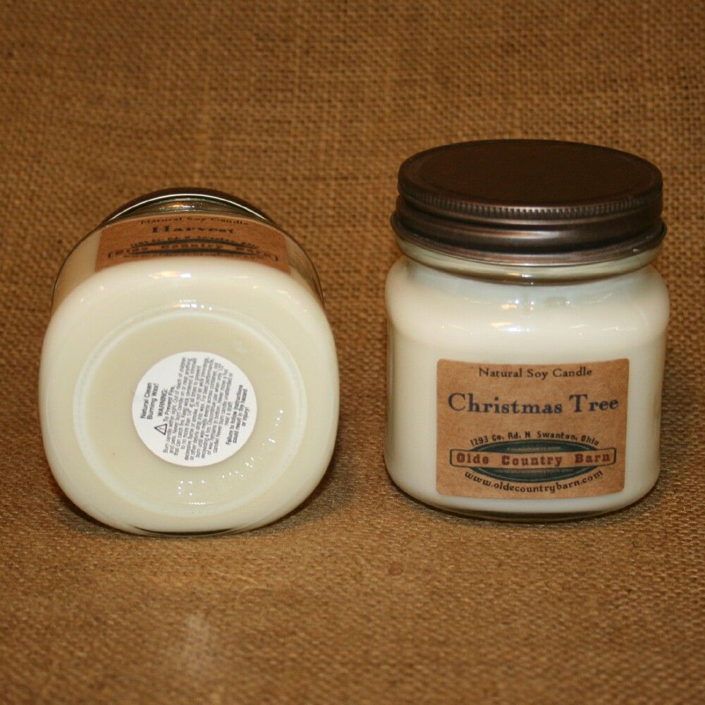 Our candle jars are 8 ounce square mason jars. The corners are rounded 