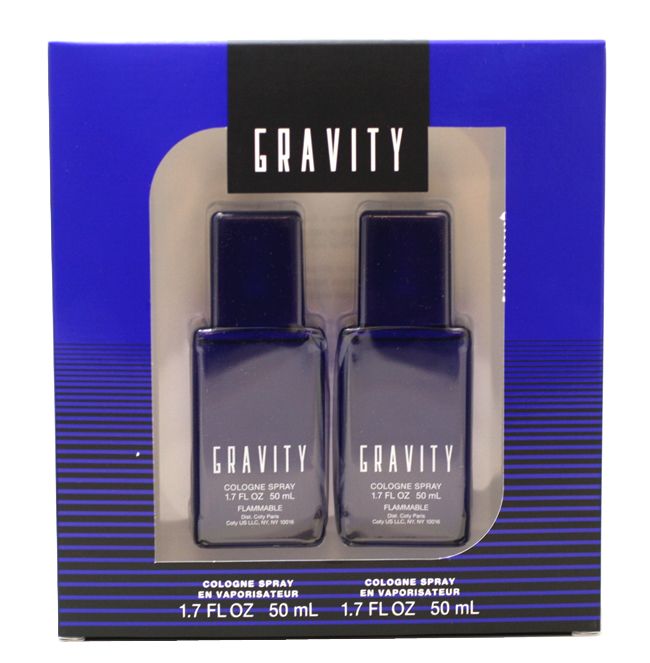 New GRAVITY Cologne for Men Cologne Spray 2 x 1.7 oz GIFT SET