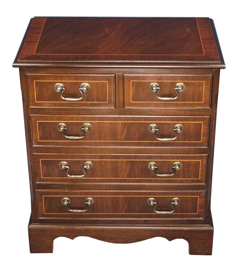 Antique Style Mahogany Bedside Chest Table Dresser