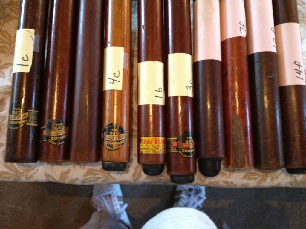 10 Assorted Antique Pool Cues or Billiard Cues