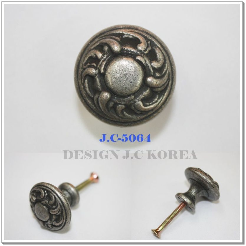 Antique Pewter 30mm Vintage Furniture Door Pull Dresser Wardrobe 