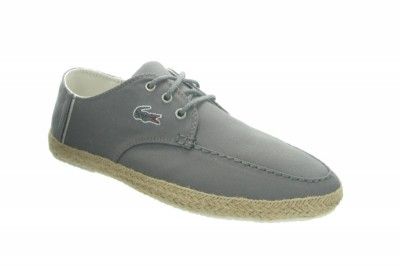 Lacoste Mens Aristide Espadrille Trainers Dark Grey