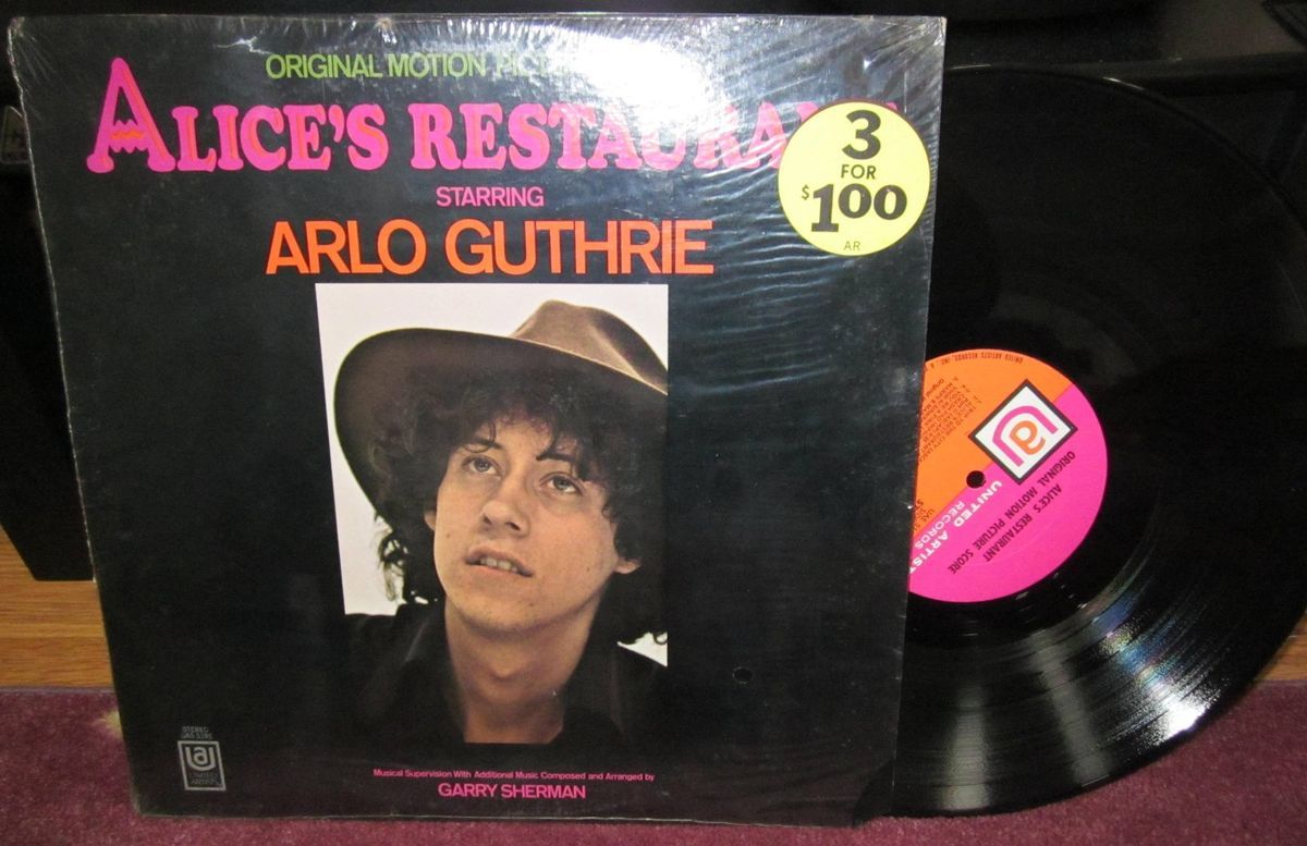 Alicess Restaurant Soundtrack LP Arlo Guthrie 1960s