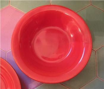 Vintage Catalina Pottery Bowls Toyon Red Dish RARE