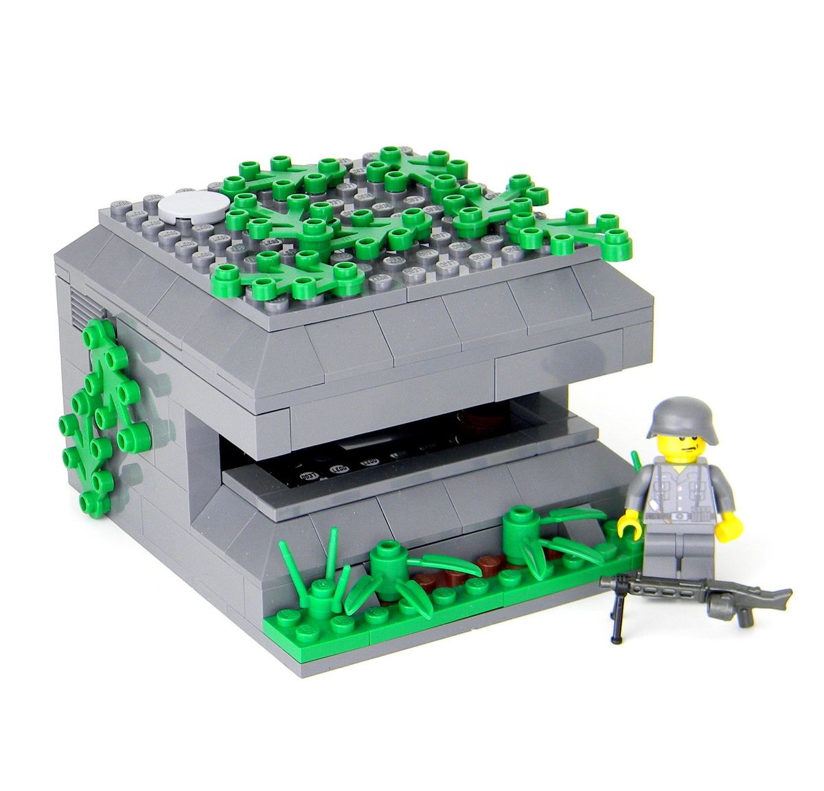 Custom LEGO World War 2 German bunker army builder complete set