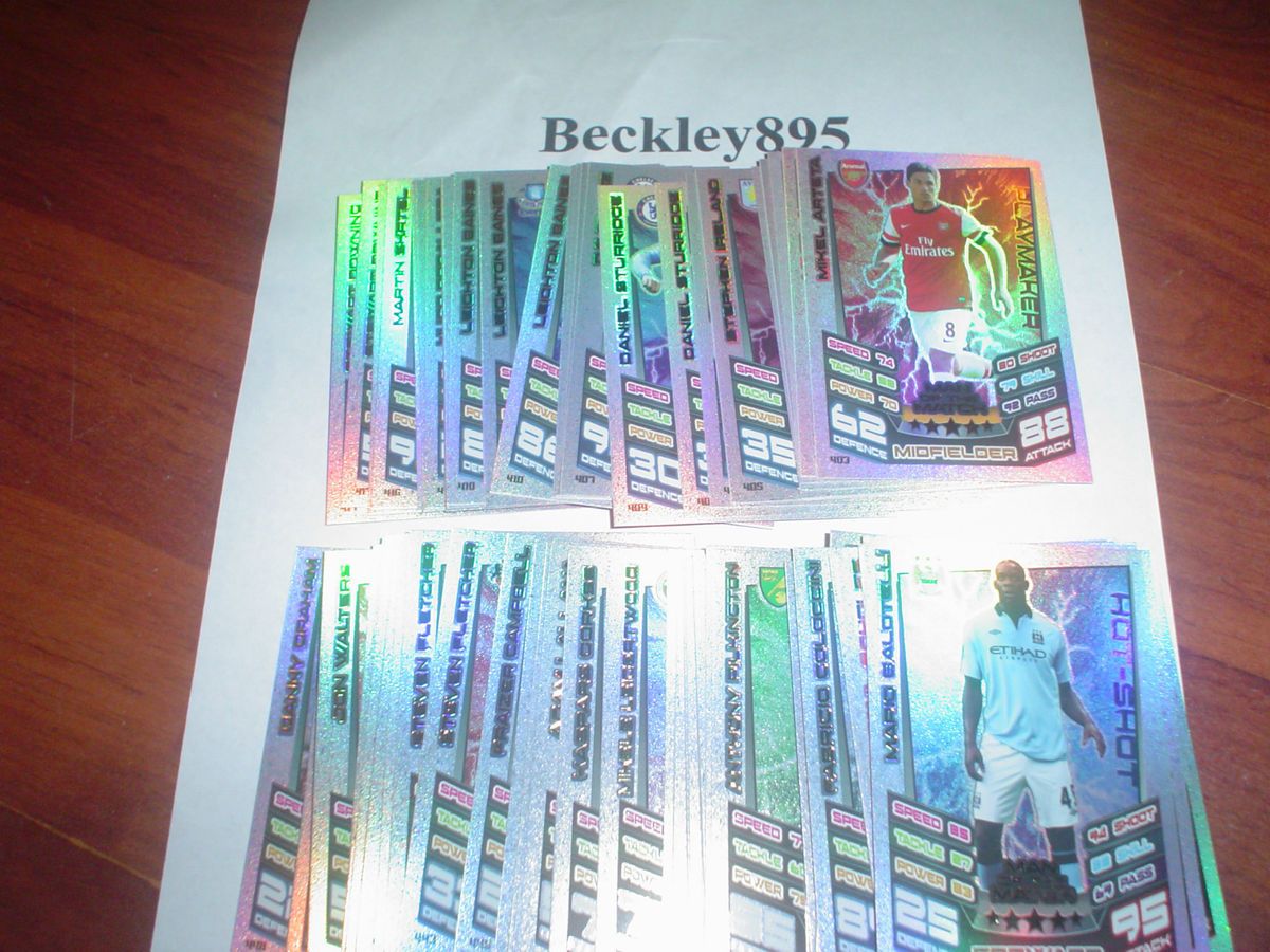 Match Attax Attack 2012 2013 12 13 Man of The Match 401 430 in Stock 