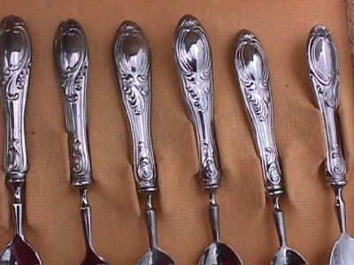 Set of 6 Vintage Argento 800 Silver Spoons