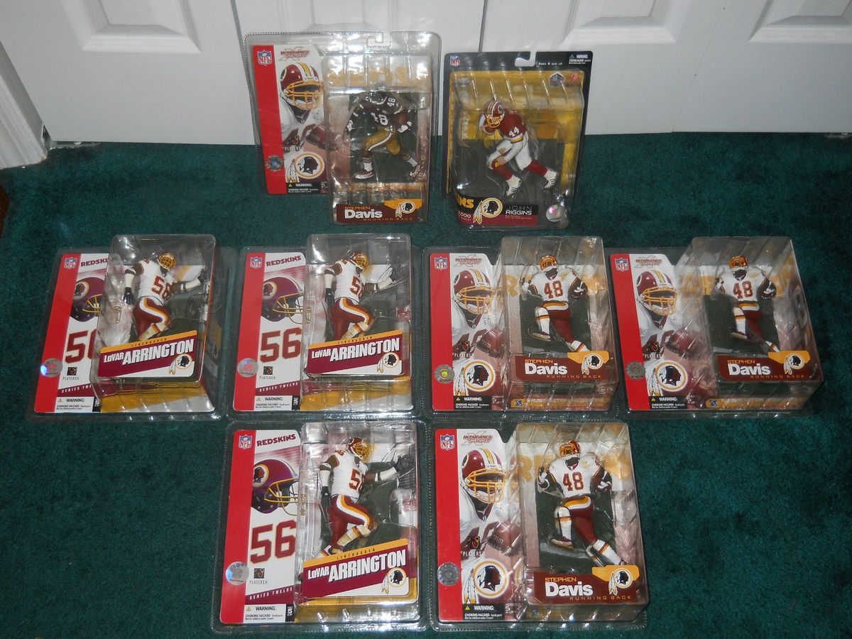    Davis Variant John Riggins Lavar Arrington Mcfarlane NFL Redskins