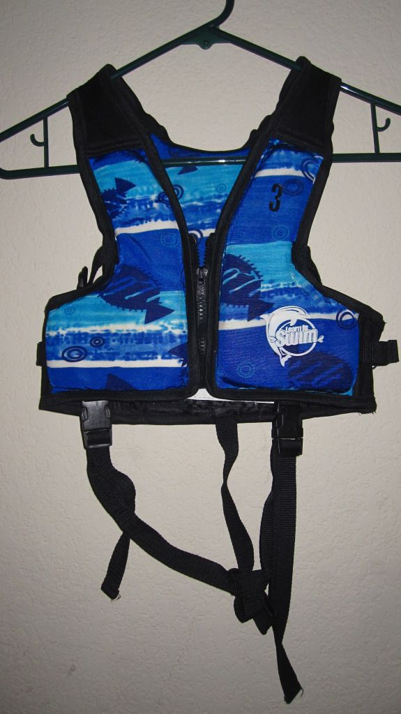 AQUA LEISURE LEARN TO SWIM FLOAT TRAINING FLOTATION VEST BOAT LIFE 