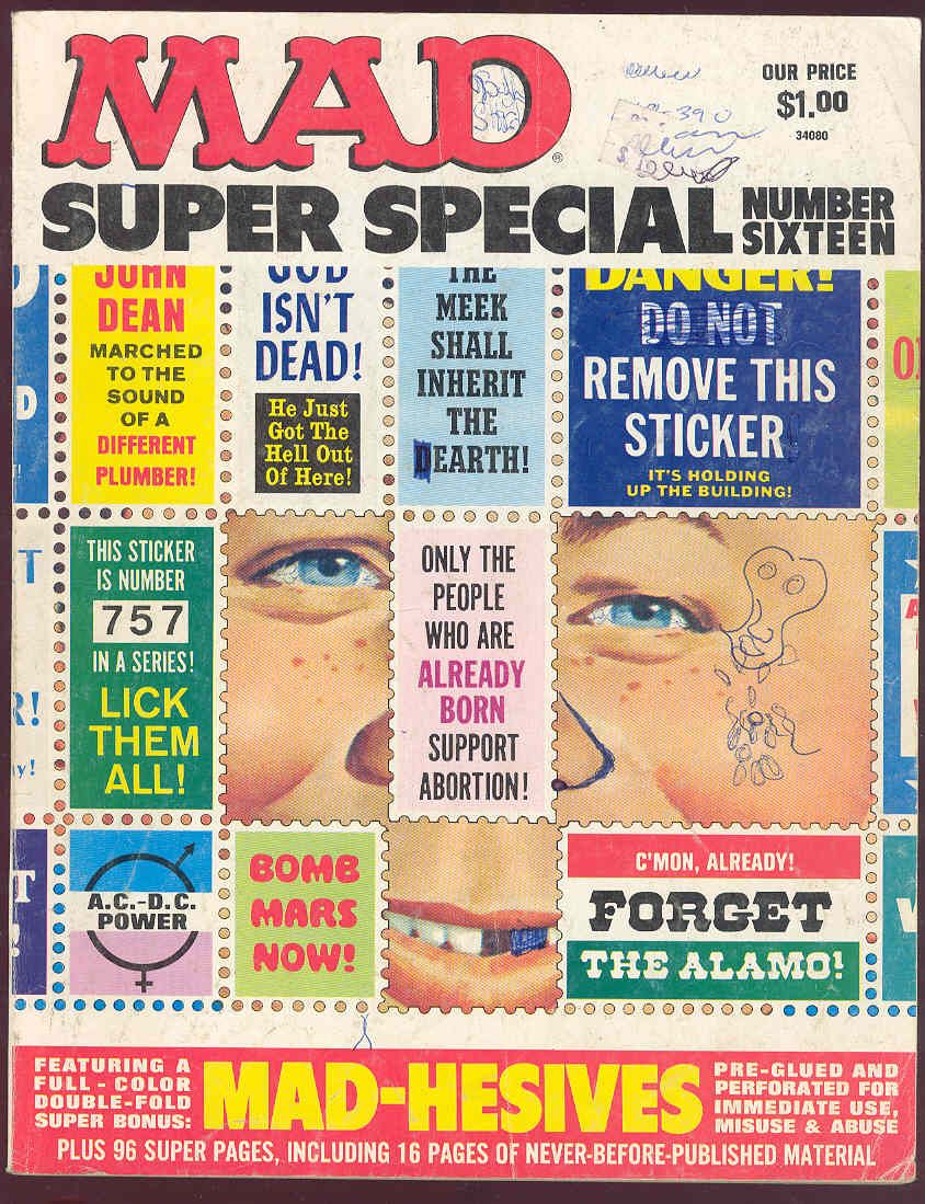 Mad Magazine Super Special 16 Drucker Aragones Art